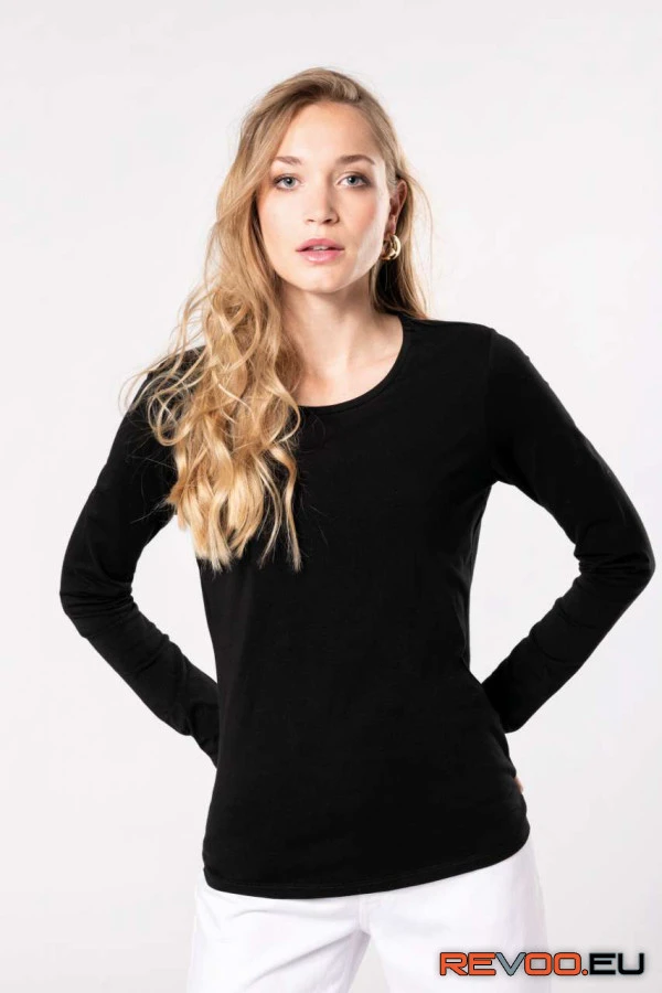 Hosszú ujjú környakas póló   Kariban KA3017 2.