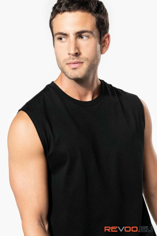 Környezetbarát férfi ujjatlan környakas póló Kariban KA3022IC 7.