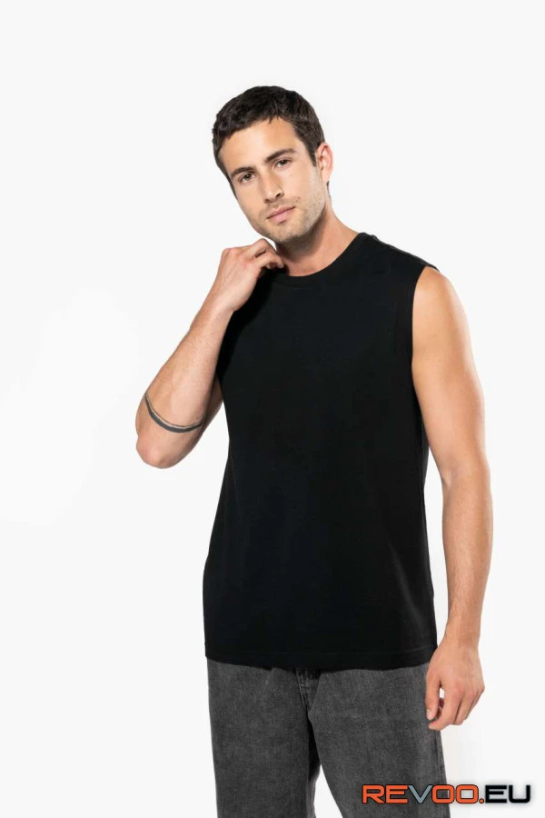 Környezetbarát férfi ujjatlan környakas póló Kariban KA3022IC 1.