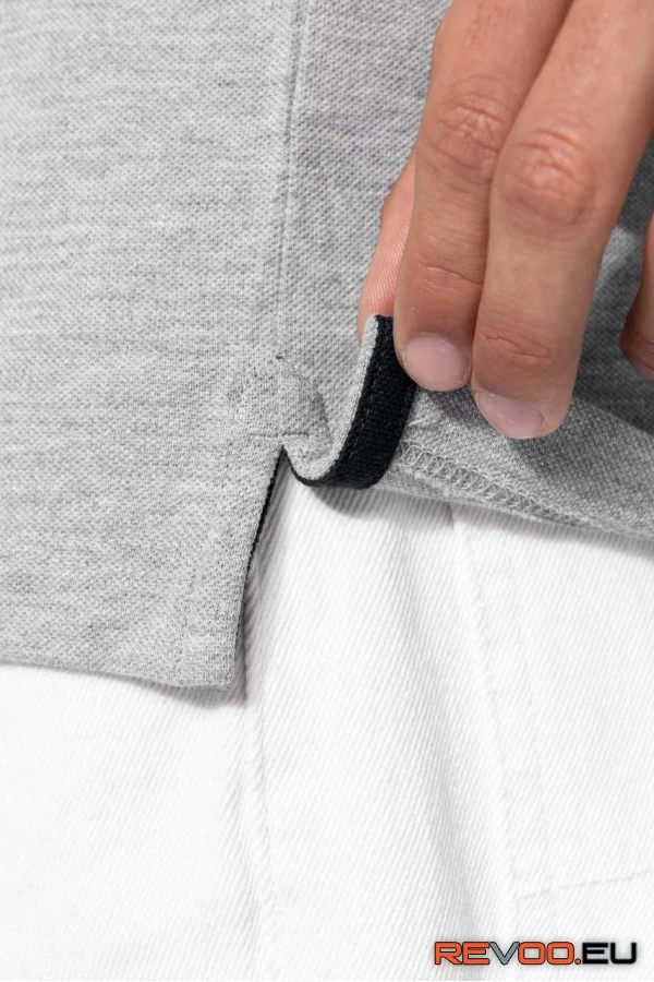 Piké anyagú V-nyakú póló Kariban KA374 6.