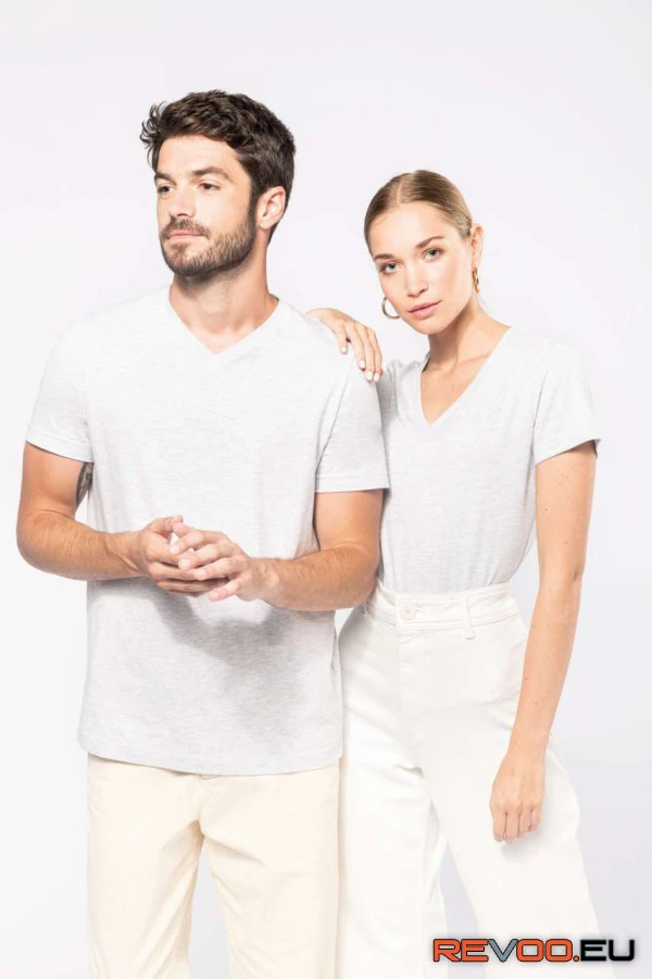 Rövid ujjú V-nyakú póló Kariban KA381 4.