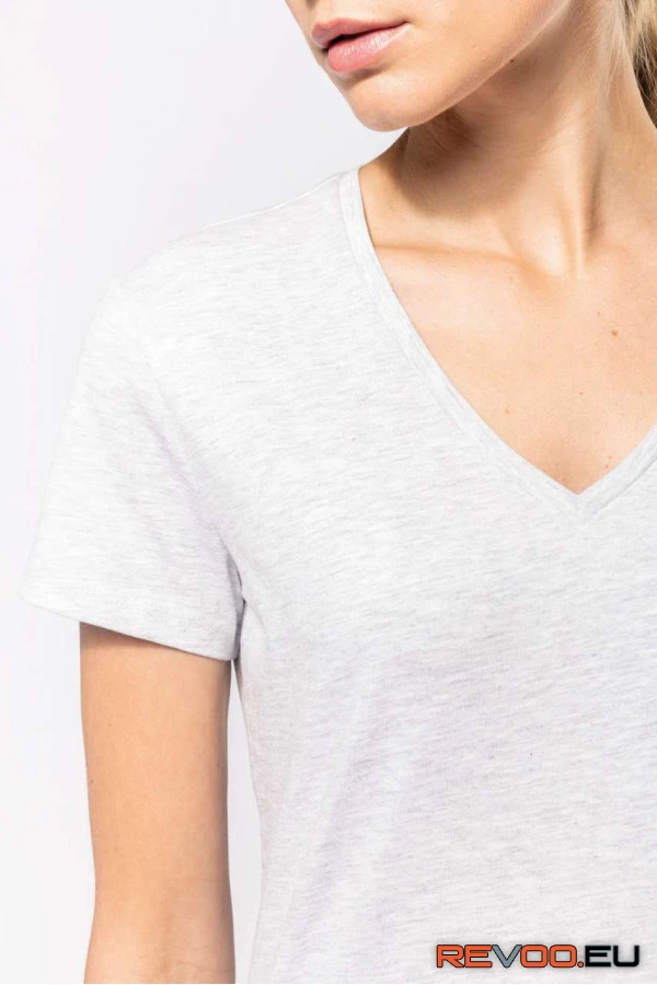 Rövid ujjú V-nyakú póló Kariban KA381 5.