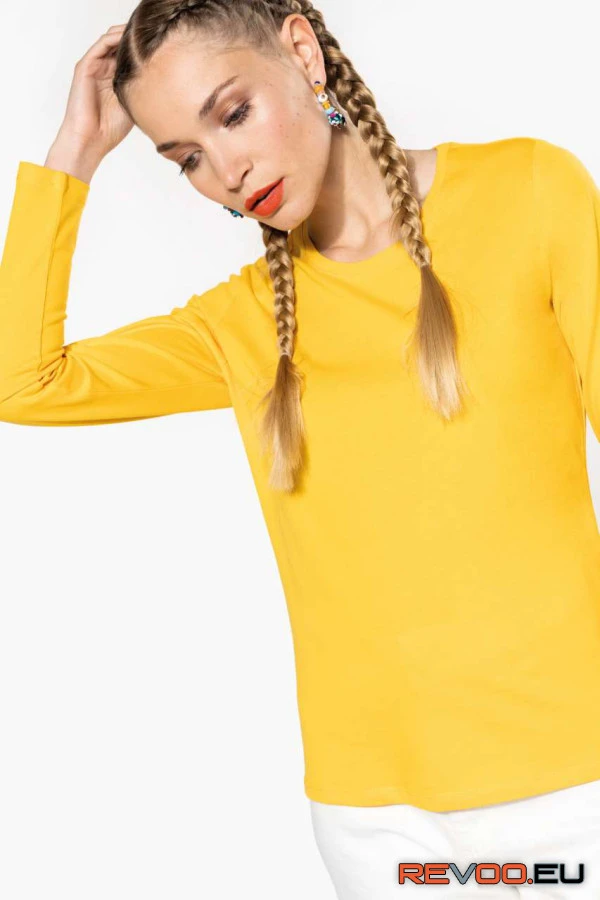 Hosszú ujjú környakas póló Kariban KA383 2.