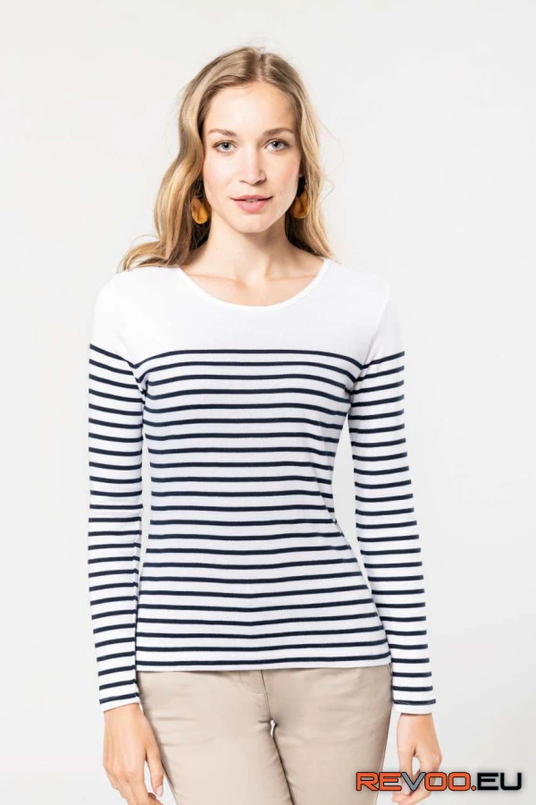 Hosszú ujjú breton csíkos felső Kariban KA386 1.