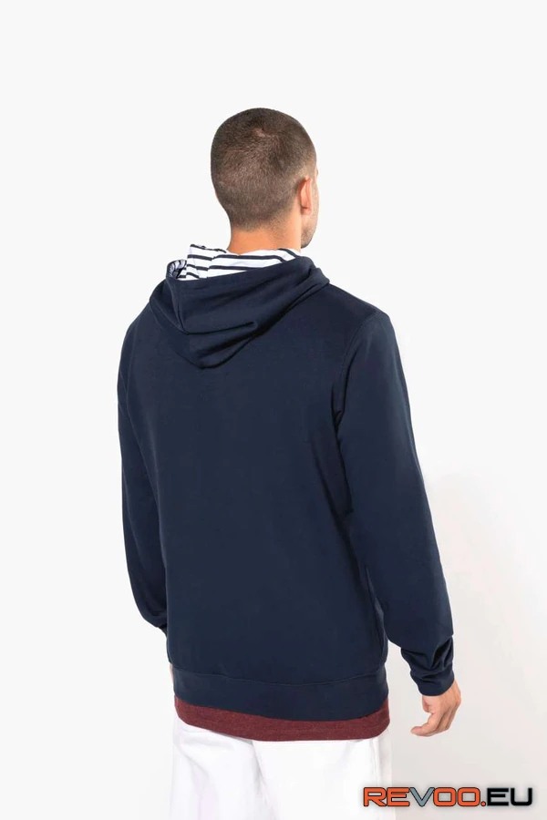Uniszex Contrast mintás kapucnis pulóver Kariban KA4013 5.