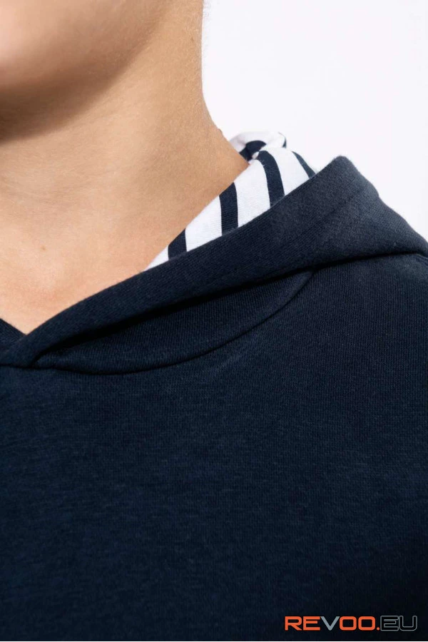 Uniszex kids contrast patterned kapucnis pulóver Kariban KA4014 6.