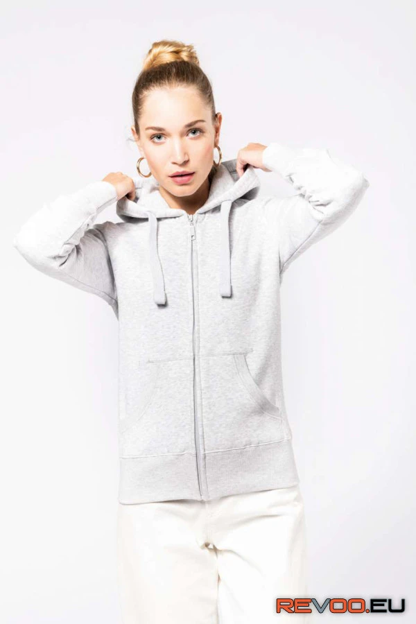 Végig cipzáras kapucnis pulóver Kariban KA464 1.