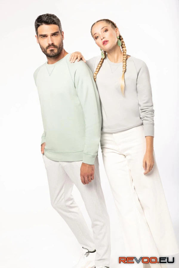 Biopamut férfi környakas pulóver Kariban KA480 2.