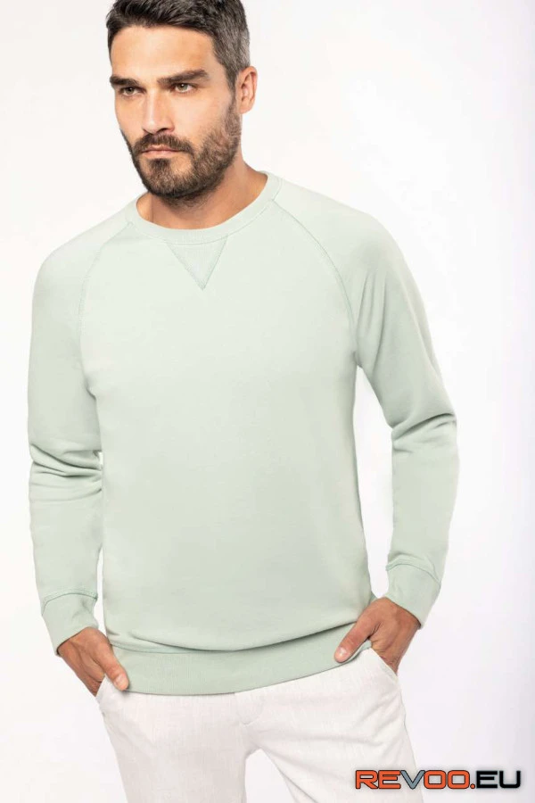 Biopamut férfi környakas pulóver Kariban KA480 3.