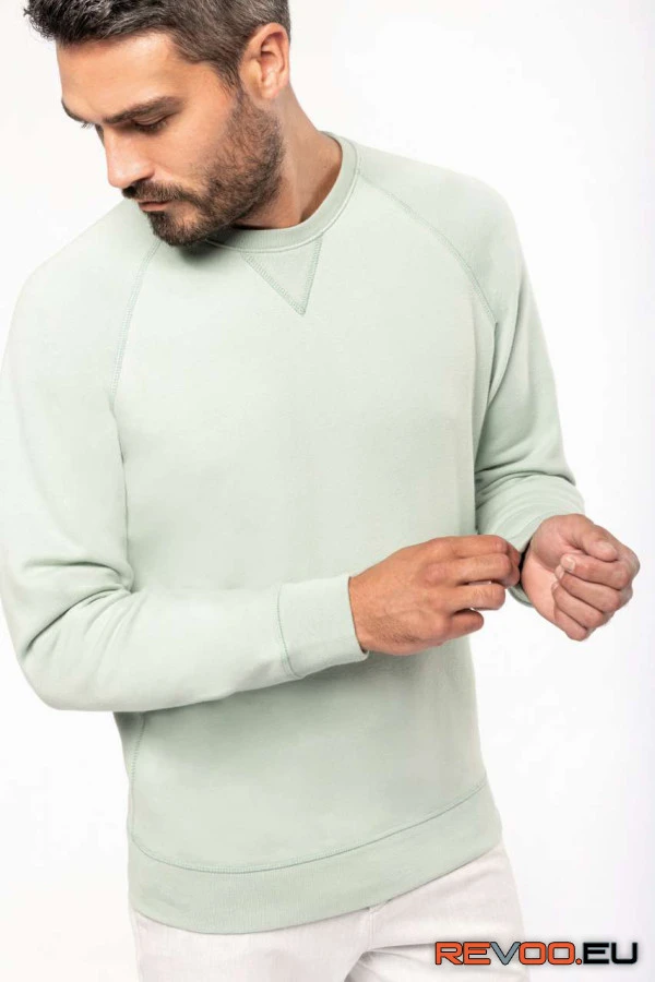 Biopamut férfi környakas pulóver Kariban KA480 4.