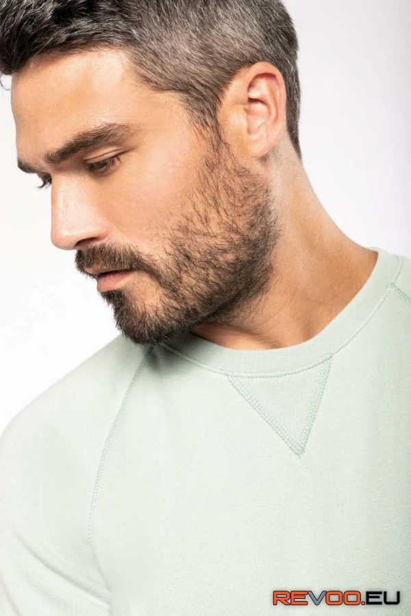 Biopamut férfi környakas pulóver Kariban KA480 5.