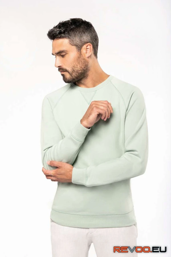 Biopamut férfi környakas pulóver Kariban KA480 6.