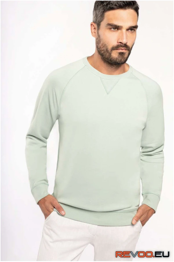 Biopamut férfi környakas pulóver Kariban KA480 1.