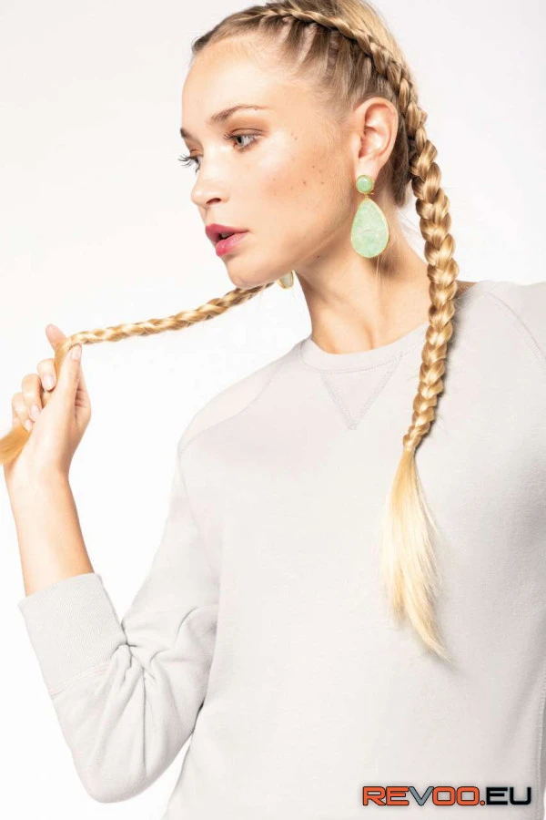 Biopamut női környakas pulóver Kariban KA481 4.