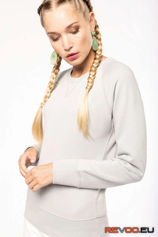 Biopamut női környakas pulóver Kariban KA481 7.