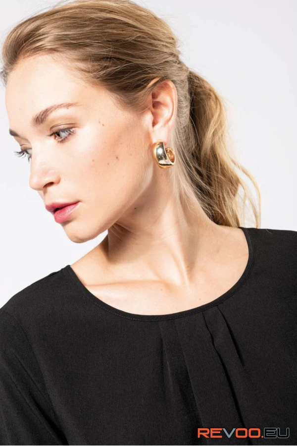 Hosszú ujjú krepp blúz Kariban KA5003 4.