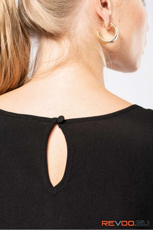 Hosszú ujjú krepp blúz Kariban KA5003 5.