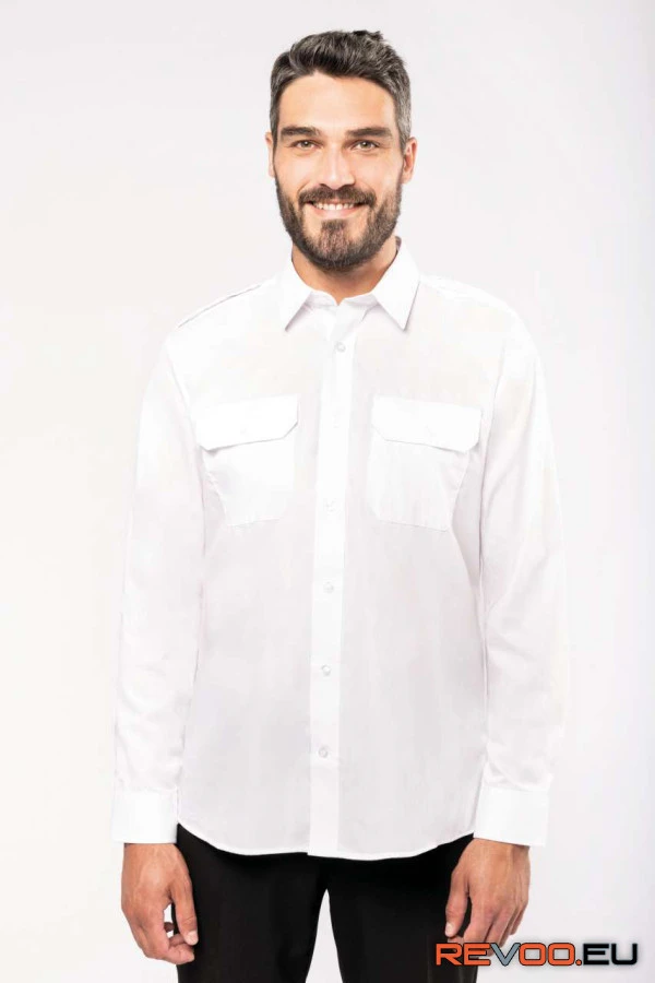 Hosszú ujjú pilóta ing Kariban KA505 1.