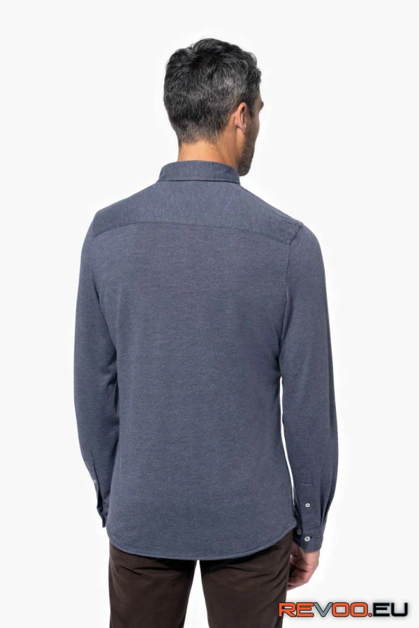 Hosszú ujjú kötött ing (jacquard) Kariban KA507 3.