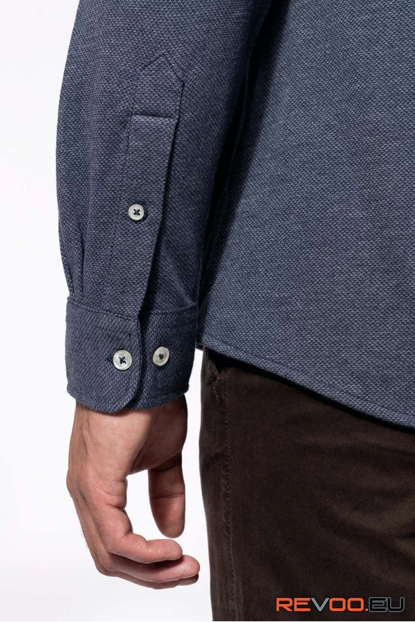 Hosszú ujjú kötött ing (jacquard) Kariban KA507 4.