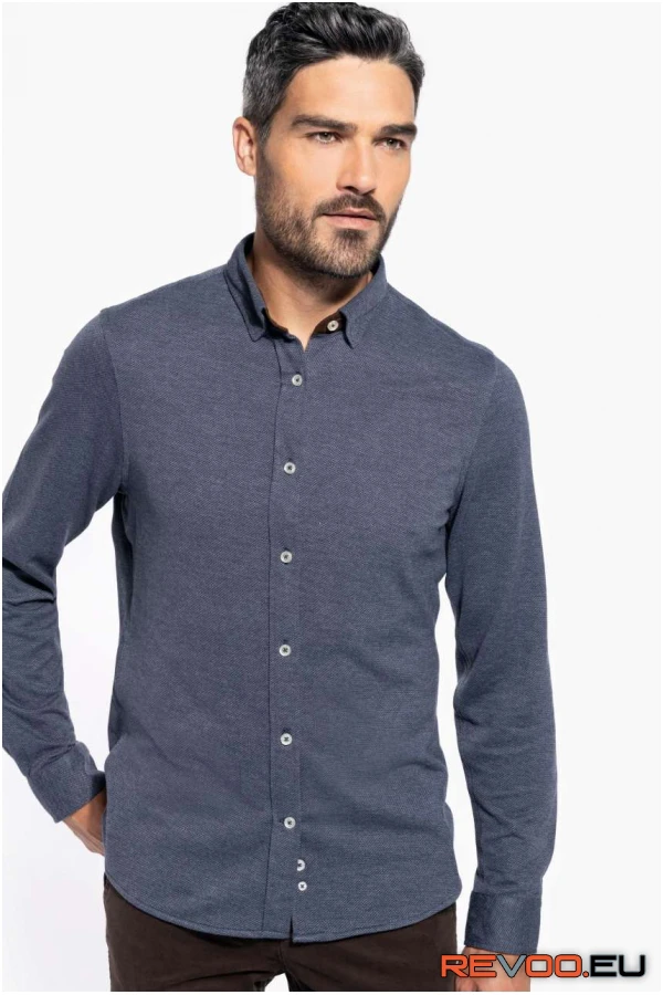 Hosszú ujjú kötött ing (jacquard) Kariban KA507 1.