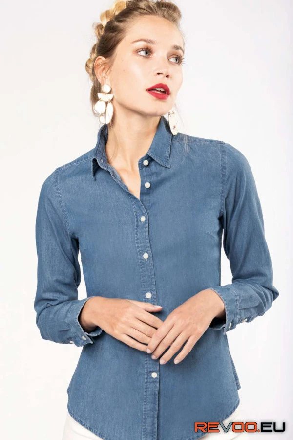 Hosszú ujjú ing (chambray) Kariban KA509 3.