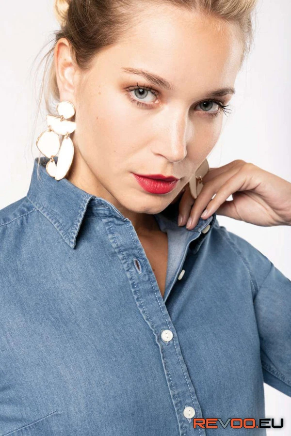 Hosszú ujjú ing (chambray) Kariban KA509 4.