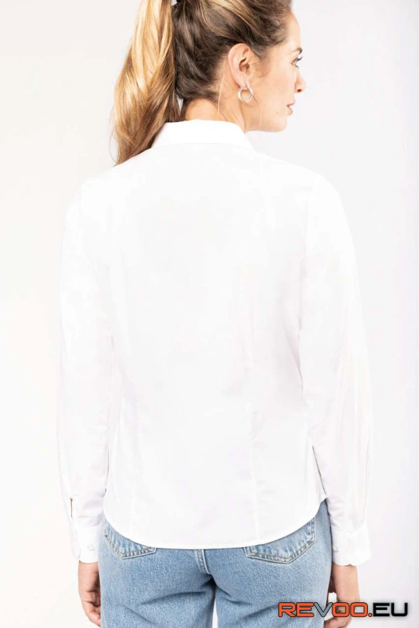 Hosszú ujjú pamut poplin ing Kariban KA510 3.