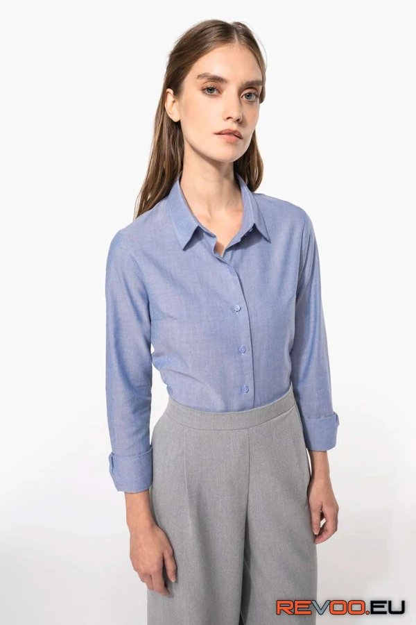 Hosszú ujjú oxford női ing Kariban KA534 9.