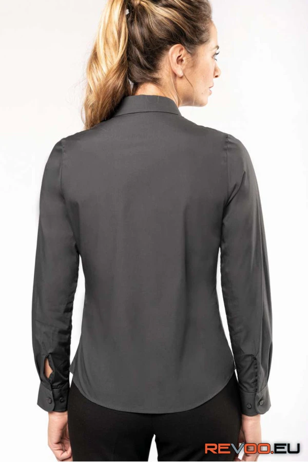 Hosszú ujjú pamut poplin ing Kariban KA542 6.