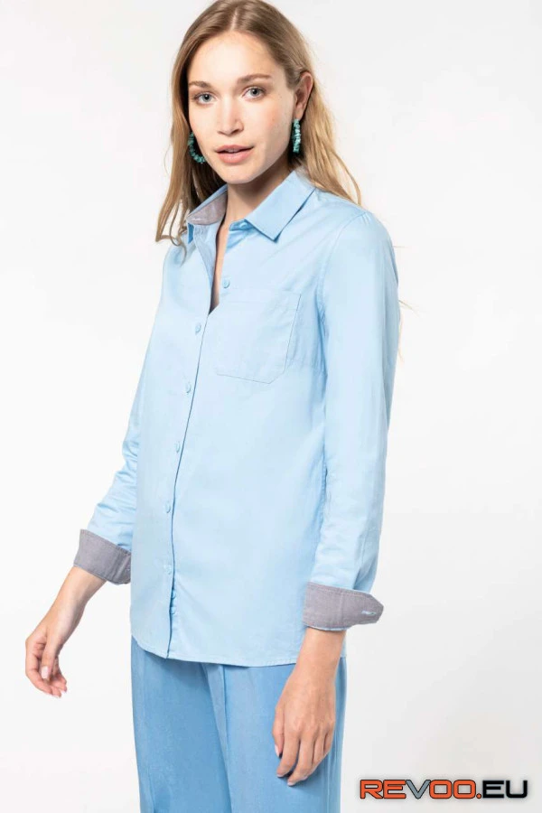 Hosszú ujjú pamut ing Kariban KA585 1.