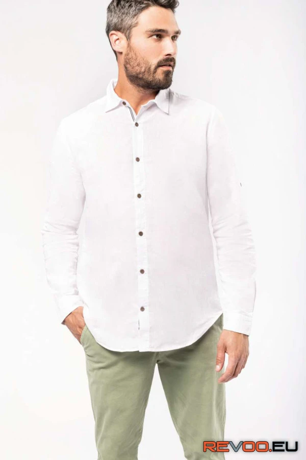 Hosszú ujjú pamut ing Kariban KA588 2.