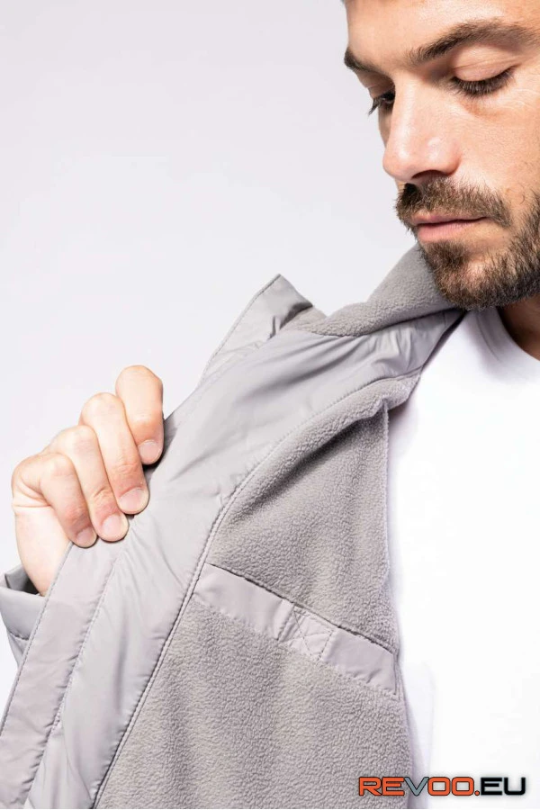 Uniszex kapucnis kabát polárbéléssel Kariban KA6153 12.