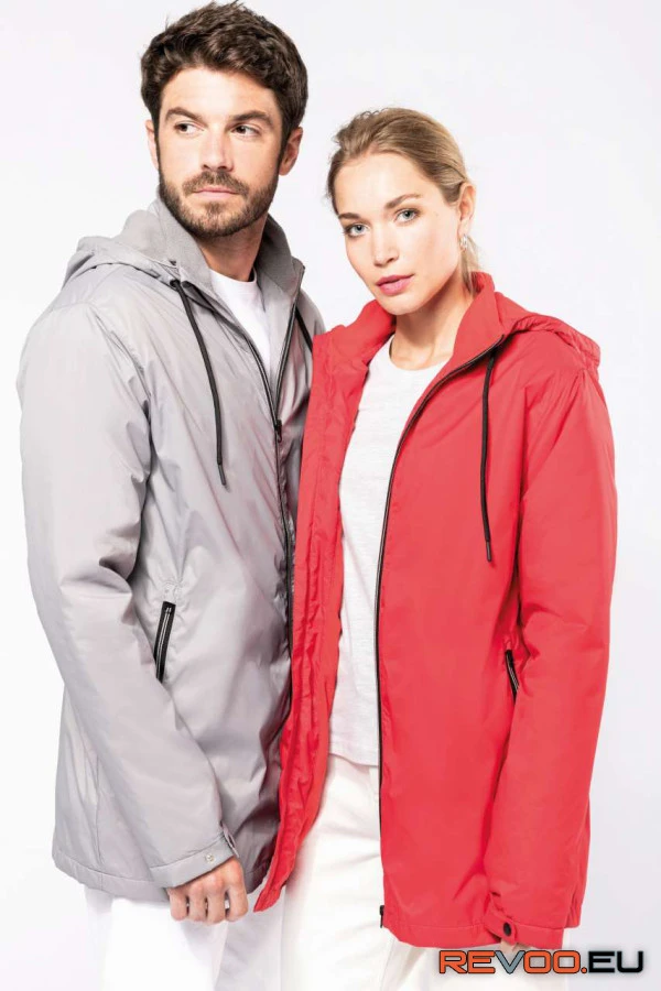 Uniszex kapucnis kabát polárbéléssel Kariban KA6153 3.