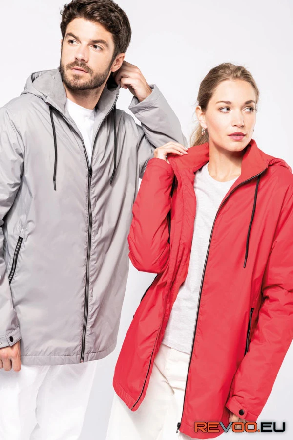 Uniszex kapucnis kabát polárbéléssel Kariban KA6153 1.