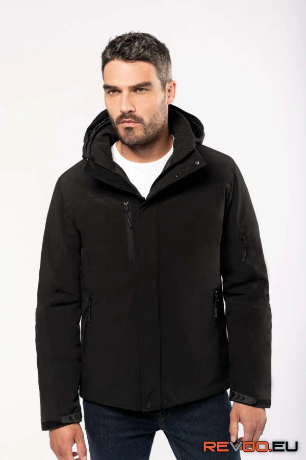 Kapucnis softshell bélelt kabát Kariban KA650 2.