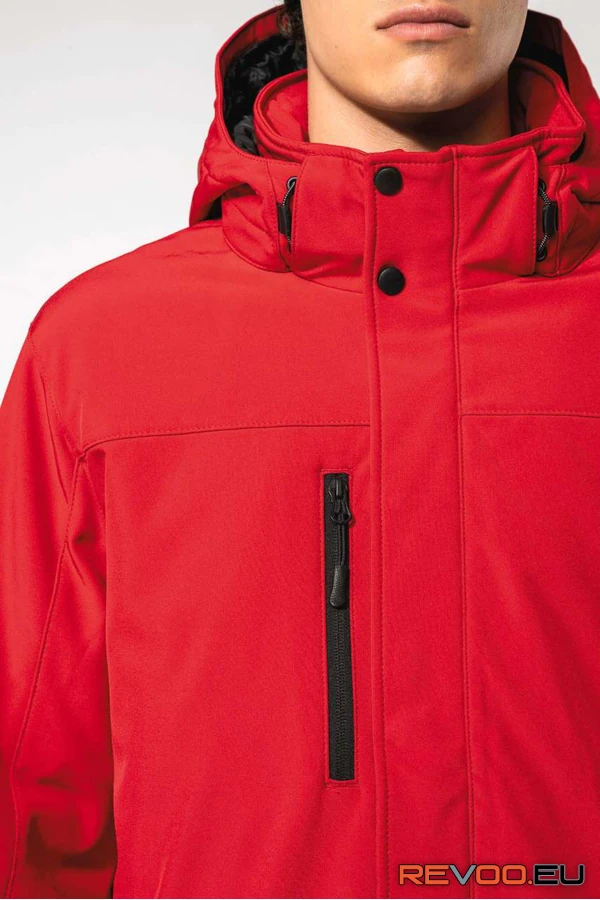 Kapucnis softshell bélelt kabát Kariban KA650 12.