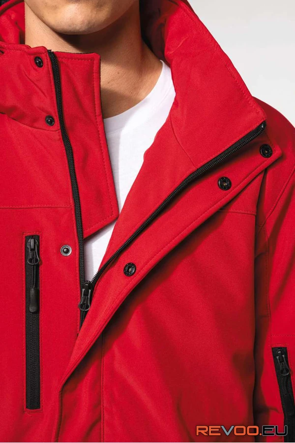 Kapucnis softshell bélelt kabát Kariban KA650 14.
