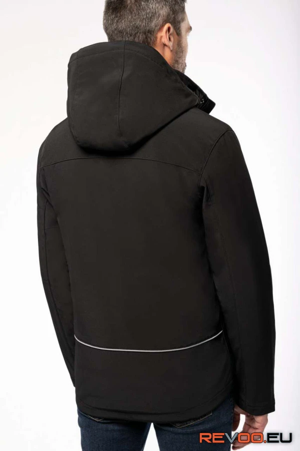 Kapucnis softshell bélelt kabát Kariban KA650 3.