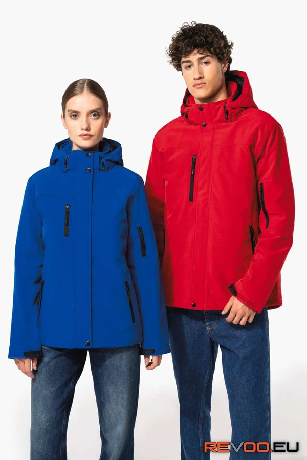 Kapucnis softshell bélelt kabát Kariban KA650 8.