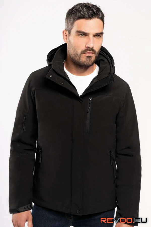 Kapucnis softshell bélelt kabát Kariban KA650 1.