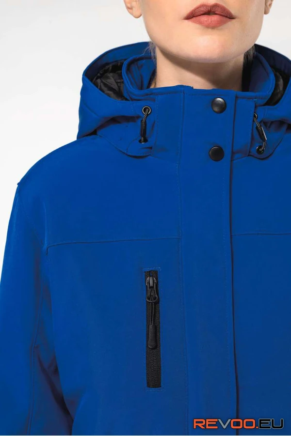 Kapucnis bélelt női softshell kabát Kariban KA651 15.