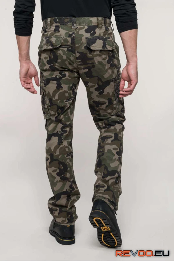 Sokzsebes terepszínű nadrág Kariban KA744 2.