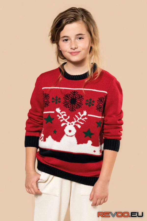 Kids’ környakas karácsonyi felső Kariban KA9012 3.