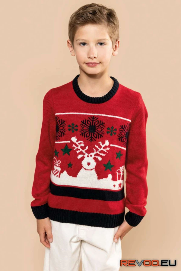 Kids’ környakas karácsonyi felső Kariban KA9012 4.