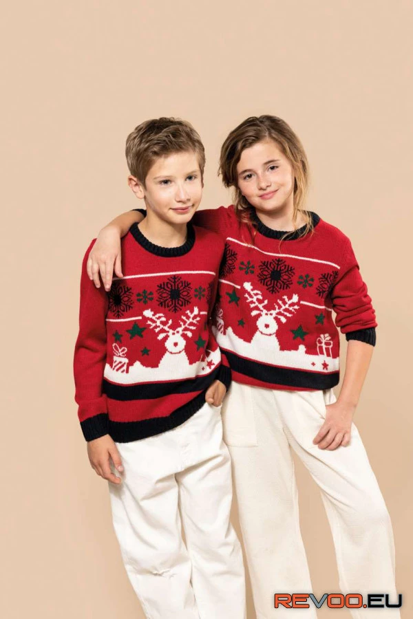 Kids’ környakas karácsonyi felső Kariban KA9012 1.