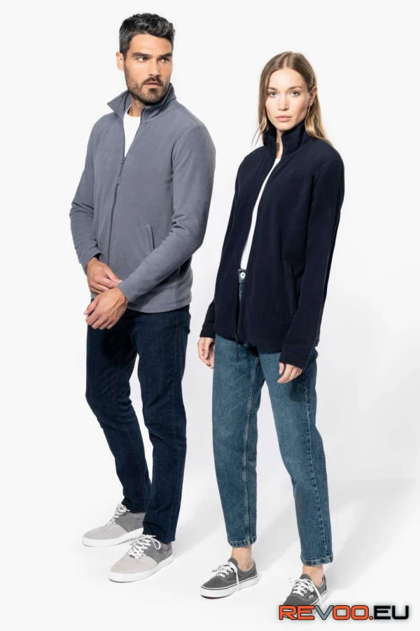 Végig cipzáras mikropolár dzseki Kariban KA9102 2.