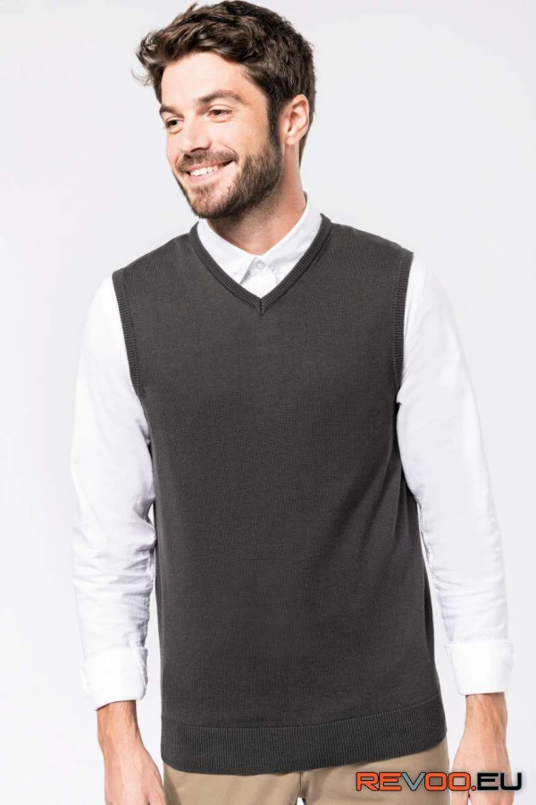 Ujjatlan V-nyakú pulóver Kariban KA969 2.