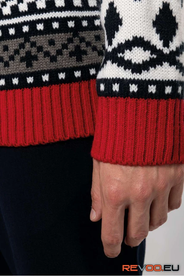 Rögbi mintás pulóver Kariban KA991 6.