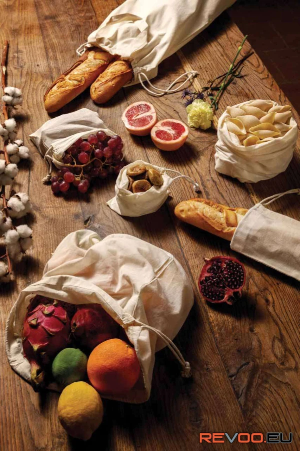 Biopamut húzózsinóros zsák   Kimood KI0729 2.